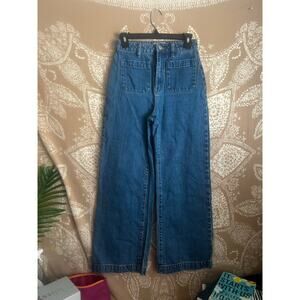 Rolla’s Sailor High Rise Wide Leg Jeans in Medium Wash Size 25